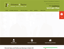 Tablet Screenshot of johnsontaylorlaw.com